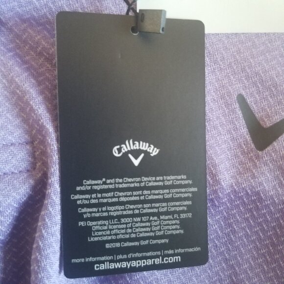 Callaway Opti-Dry Gold Polo Shirt (Fairy Wren) - Picture 7 of 8